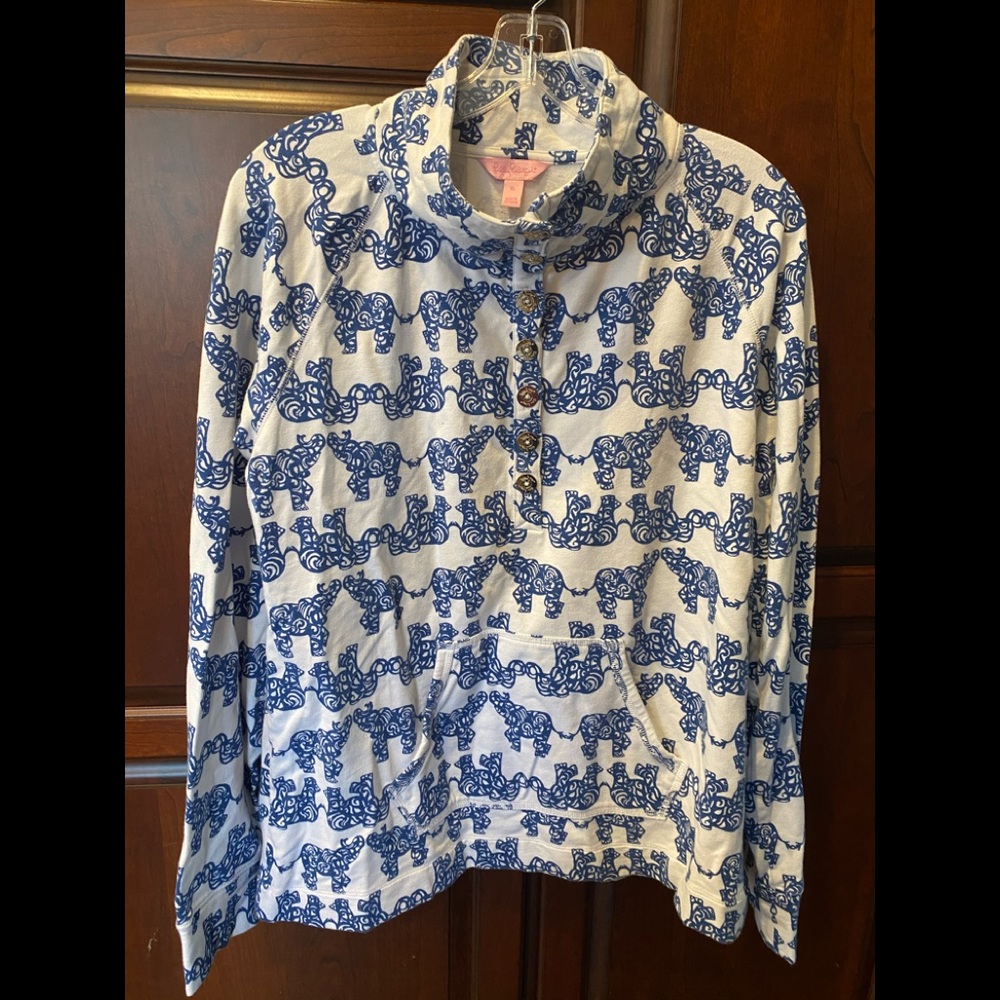 Lilly Pulitzer cotton button up pull over